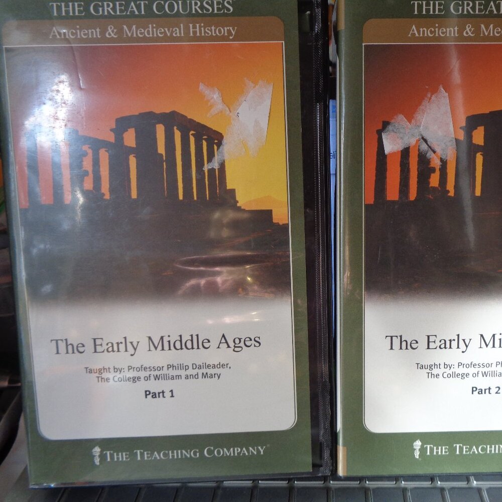 The Great Courses The Early Middle Ages 1 & 2 Guide Book & CDs
